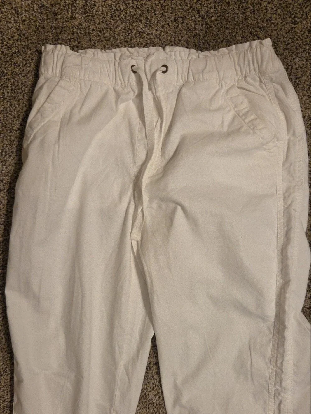 Sonoma White Drawstring Chinos for Men